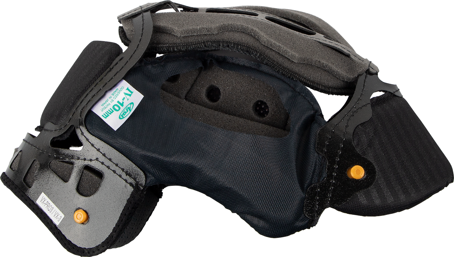 ARAÏ Helmets VX-Pro4 interior pad, 10mm replacement liner part for ARAI XD-4, VX-Pro3, and VX-Pro4 helmets.