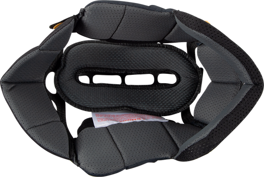 Close-up of ARAI Helmets VX-Pro4 interior pad V-7mm, part #07-5572, showing soft foam and detailed stitching inside the helmet.