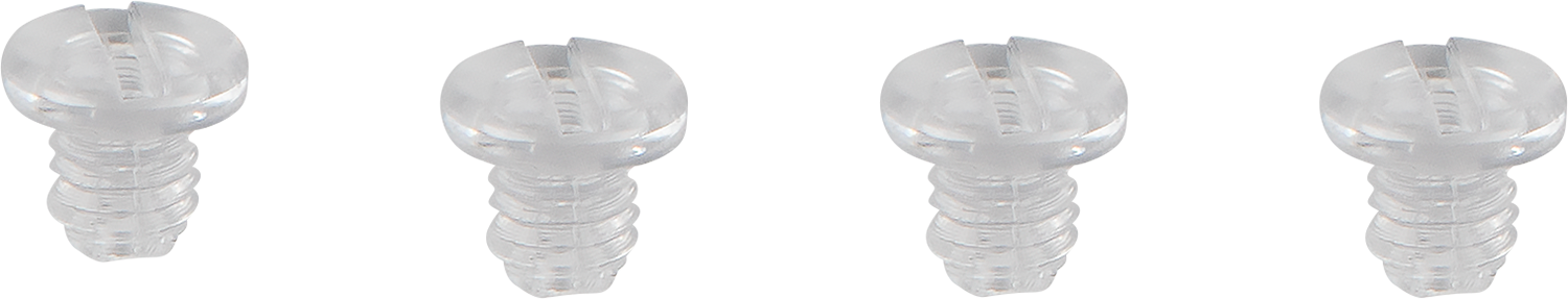 ARAi Helmets ADSIS screw set for shield pivot mounting, clear color, compatible with ARAi helmets for secure visor attachment.