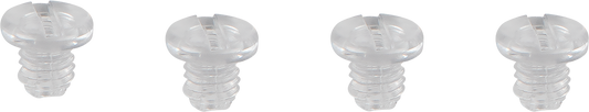 ARAi Helmets ADSIS screw set for shield pivot mounting, clear color, compatible with ARAi helmets for secure visor attachment.