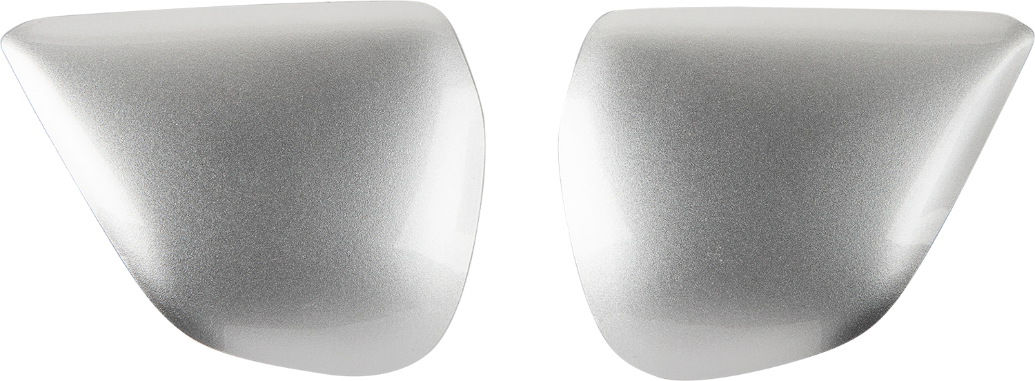 Aluminum silver ARAI Helmets VAS Holder/Pod set with Part #02-5431, designed for motorcycle helmet accessories.