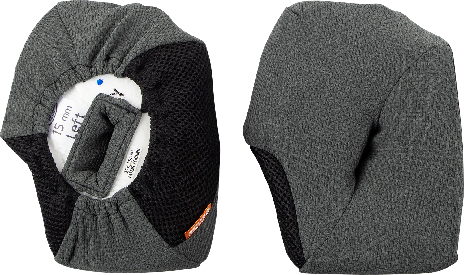 ARAÍ Helmets XD-4 cheek pads with FCS® system, 15 mm, designed for motorcycle helmet comfort and fit.