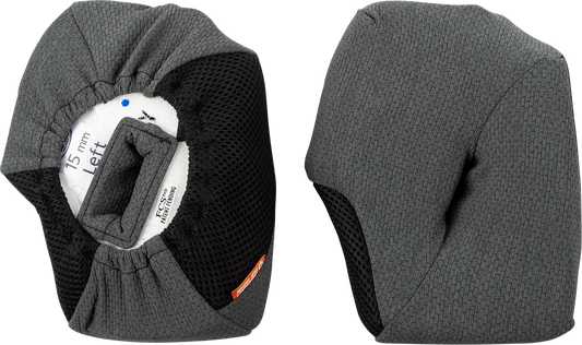ARAÍ Helmets XD-4 cheek pads with FCS® system, 15 mm, designed for motorcycle helmet comfort and fit.