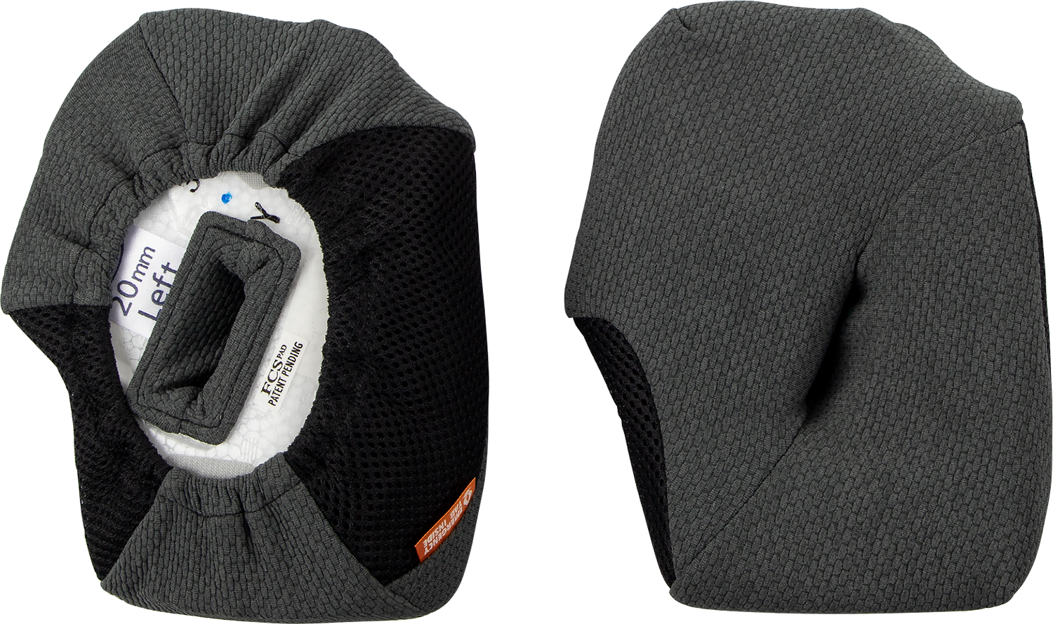 Arai Helmets XD-4 cheek pads with FCS® in 20mm, showing close-up of the padded interior designed for motorcycle helmets.