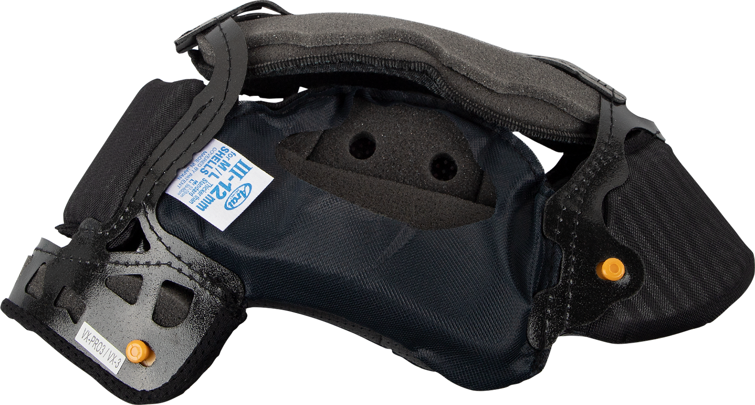 Interior padding for ARAI Helmets XD-4, VX-Pro3, and VX-Pro4 motorcycle helmets, part number 07-5565.