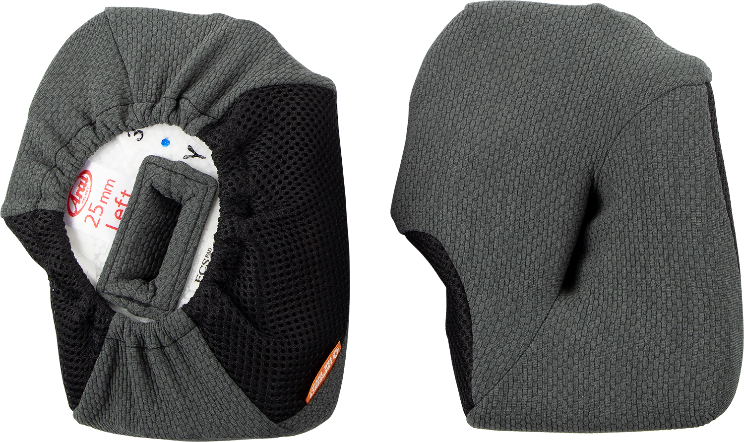 ARAI HELMETS XD-4 cheek pads with FCS® system, 25mm replacement for a comfortable fit in motorcycle helmets.