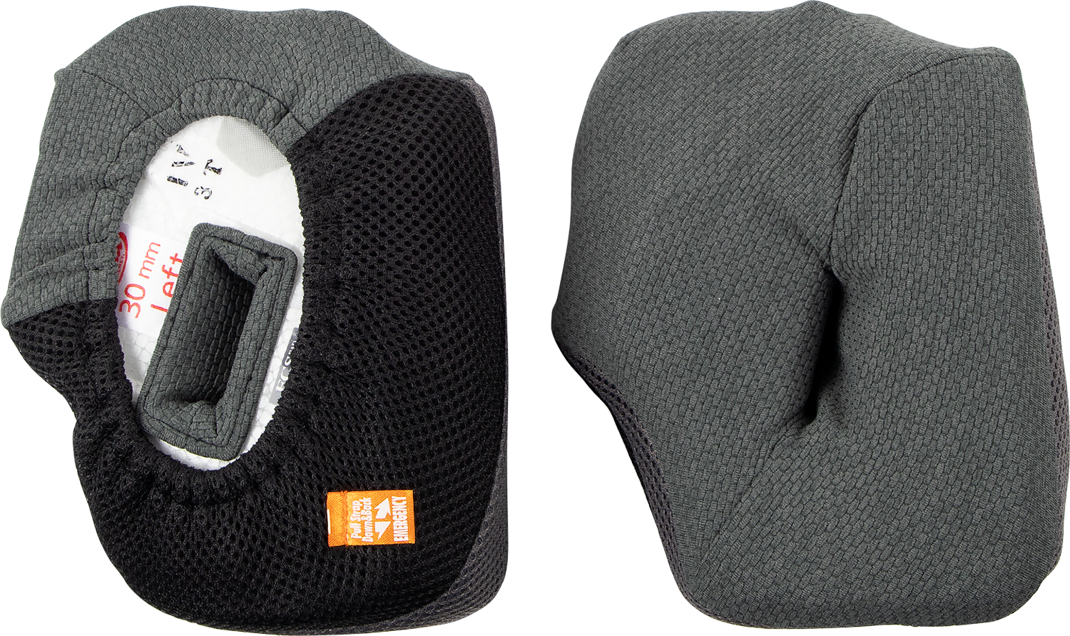 Gray ARAI Helmets VX-Pro4 cheek pads, 30mm thickness, part number 05-5419, designed for helmet comfort and fit.
