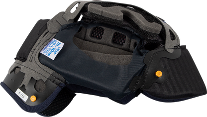Arai Helmets Corsair-X, Signet-X & Defiant-X replacement interior pad EP III 10mm installed inside helmet for comfort.