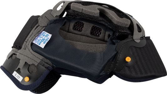 Arai Helmets Corsair-X, Signet-X & Defiant-X replacement interior pad EP III 10mm installed inside helmet for comfort.