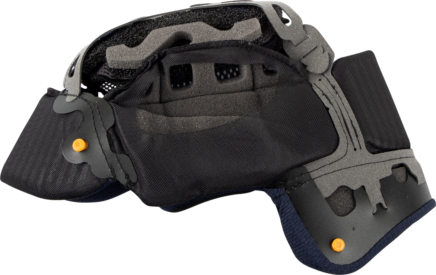 ARAi Helmets Quantum-X interior pad EP V 10mm, showing close-up of the foam padding for helmet comfort and fit.