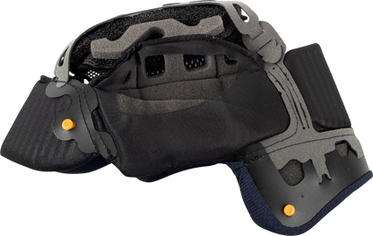 ARAi Helmets Quantum-X interior pad EP V 10mm, showing close-up of the foam padding for helmet comfort and fit.
