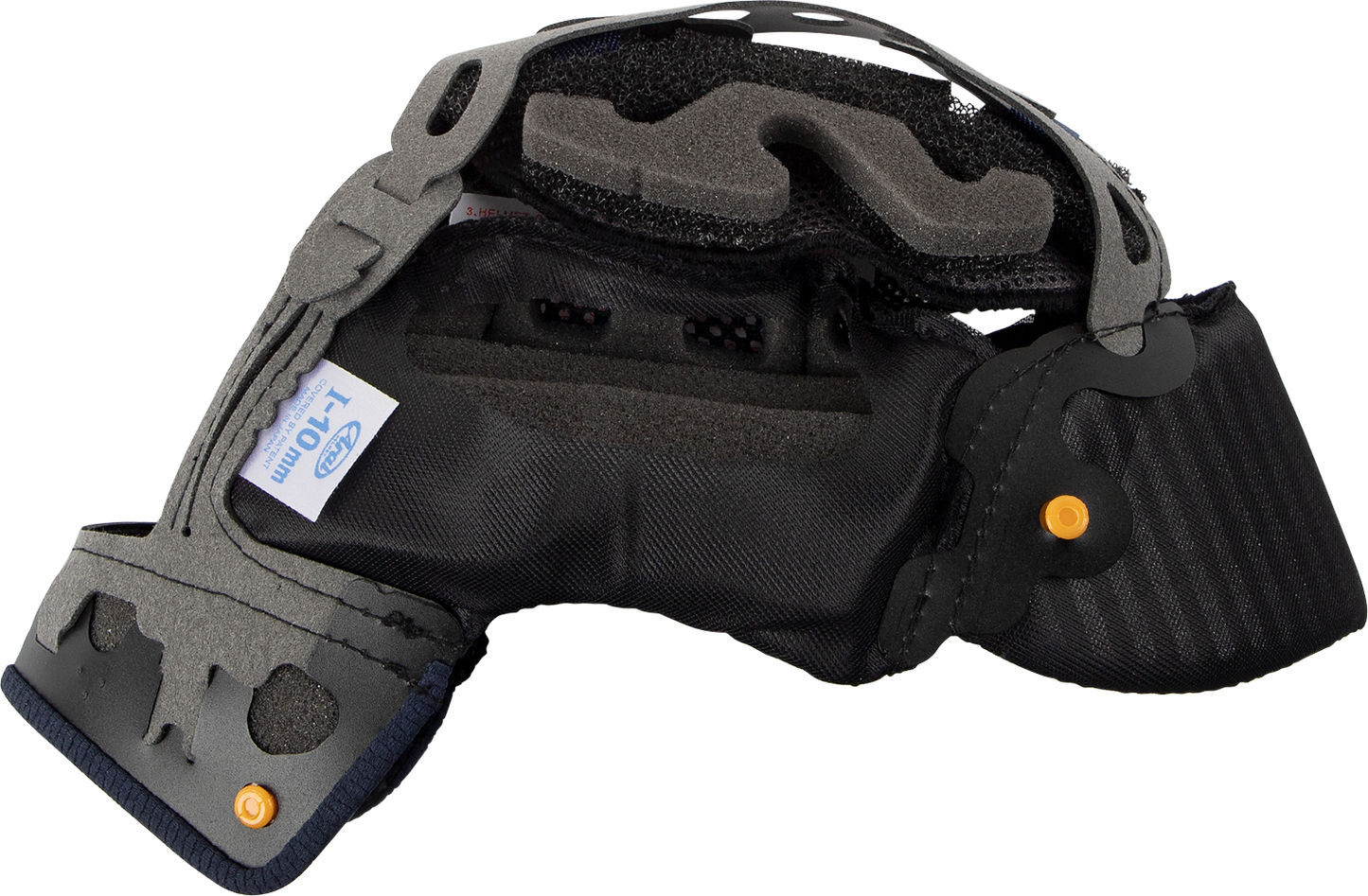 ARAÍ Helmets Quantum-X interior pad with 10mm EP I padding, part number 07-5812, shown inside the helmet.