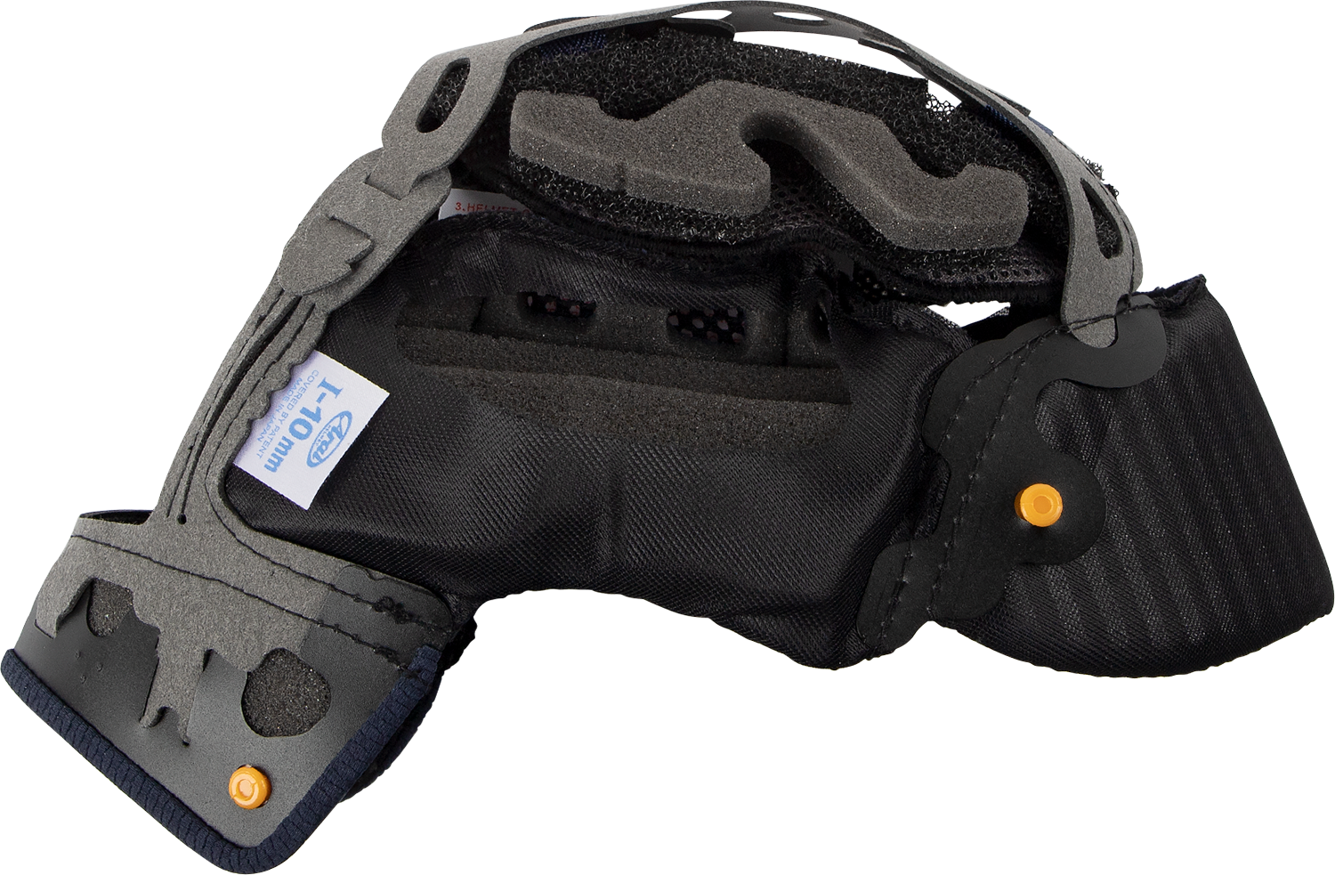 ARAÍ Helmets Quantum-X interior pad with 10mm EP I padding, part number 07-5812, shown inside the helmet.