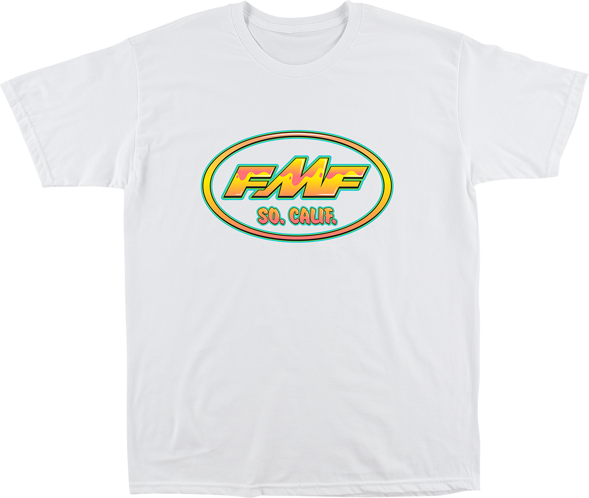 FMF Splash T-Shirt - White, Medium | Soft Spun Cotton with Hand Screen Print
