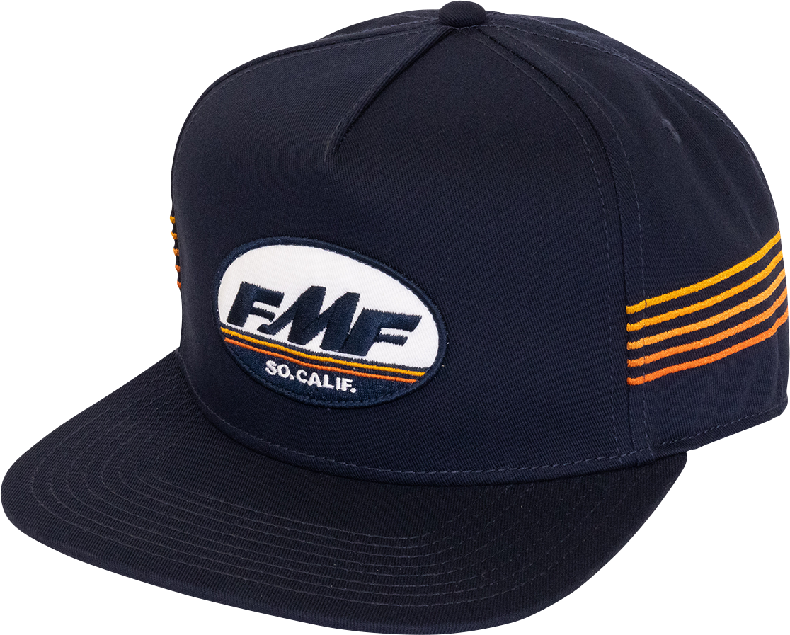 FMF Verve Navy Hat with Embroidered Patch and Panel Design