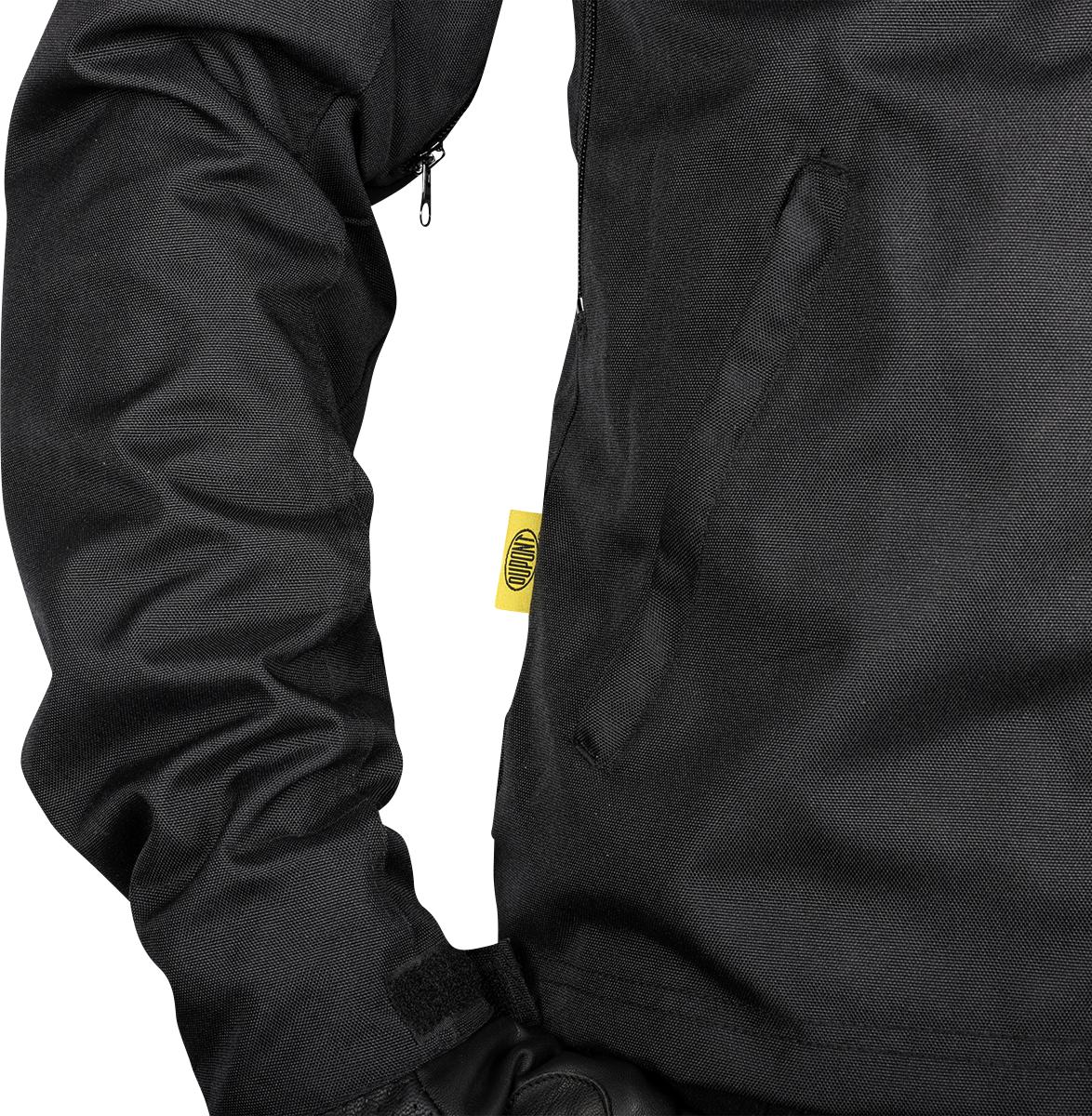 Black Atlas v2 riding jacket by THRASHIN SUPPLY CO. in 2XL size, featuring durable fabric and stylish design.