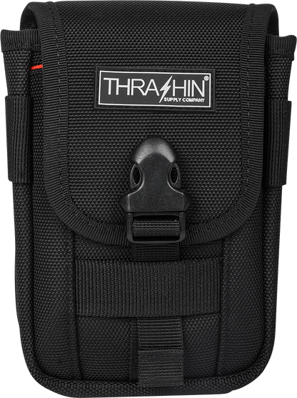 THRASHIN SUPPLY CO. multi-use pouch made of durable 1680D ballistic nylon with high visibility interior for organization.
