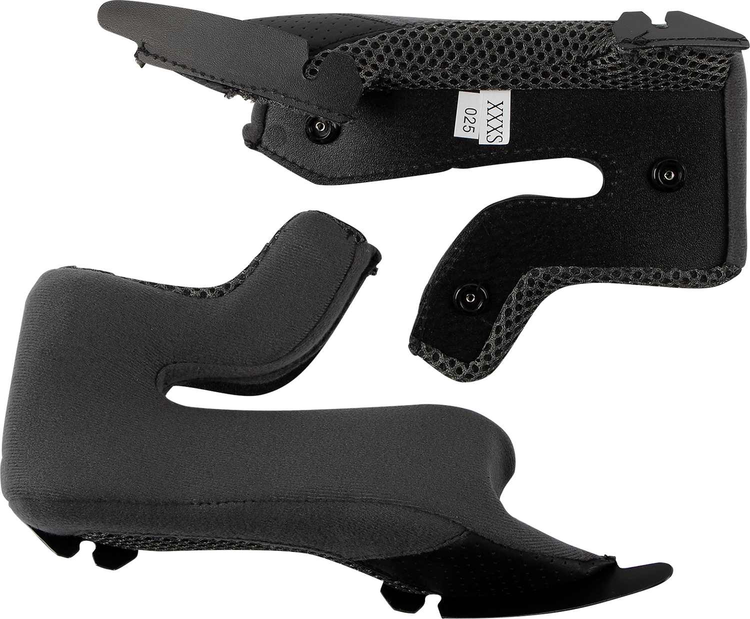 Z1R Youth Warrant cheek pads in medium size, 30mm, with Z1R branding, shown in the product image.