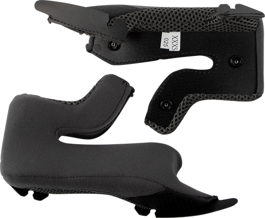Z1R Youth Warrant cheek pads in medium size, 30mm, with Z1R branding, shown in the product image.