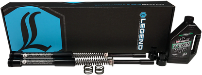 Legend Suspension AXEO23 front end suspension for 23-inch wheels on FLH 2014-2016 motorcycles, featuring durable construction and design.