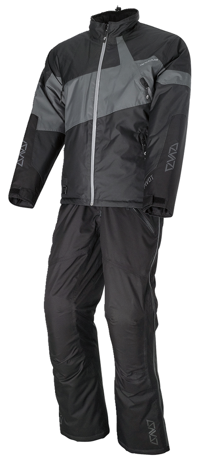 ARCTIVA Pivot 6 insulated waterproof jacket in gray and black with fleece-lined details, size small, outdoor outerwear.