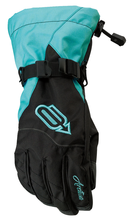 ARCTIVA Women's Pivot Classic waterproof insulated gloves in black and blue, breathable and suitable for winter activities.
