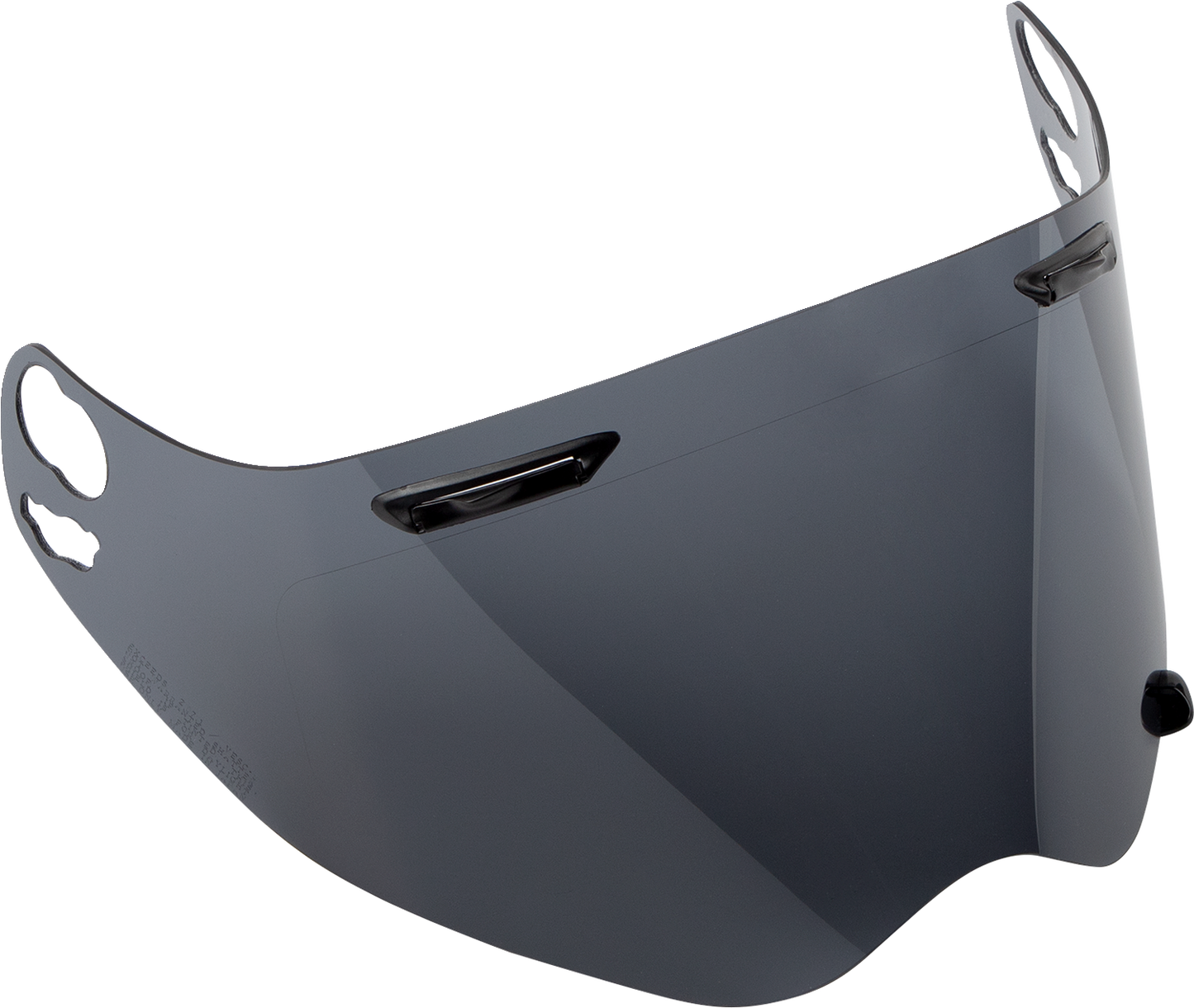 Arai Helmets XD-4 vented shield with dark tint and fog-resistant coating, designed for motorcycle helmet visibility and protection.