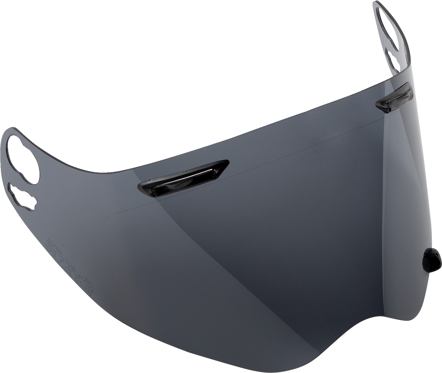 Arai Helmets XD-4 vented shield with dark tint and fog-resistant coating, designed for motorcycle helmet visibility and protection.