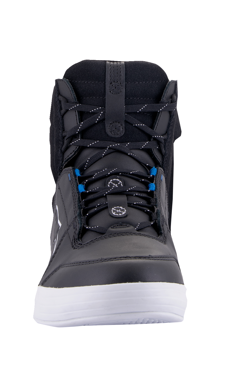 Alpinestars Chrome waterproof shoes in black and white, US size 10, featuring sleek design and brand logo on the side.