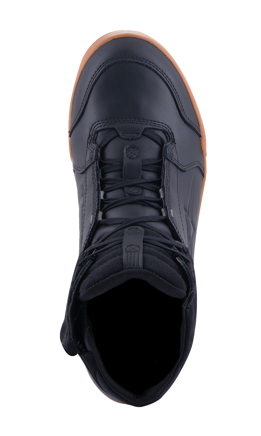 Alpinestars Chrome Waterproof Shoes in black and brown, US 12 / EU 45.5, showing the sleek design and sturdy build.