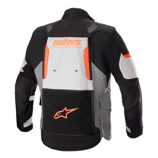 Alpinestars Halo Drystar® motorcycle jacket in gray and black with ventilation and Tech-Air® compatibility, size small.