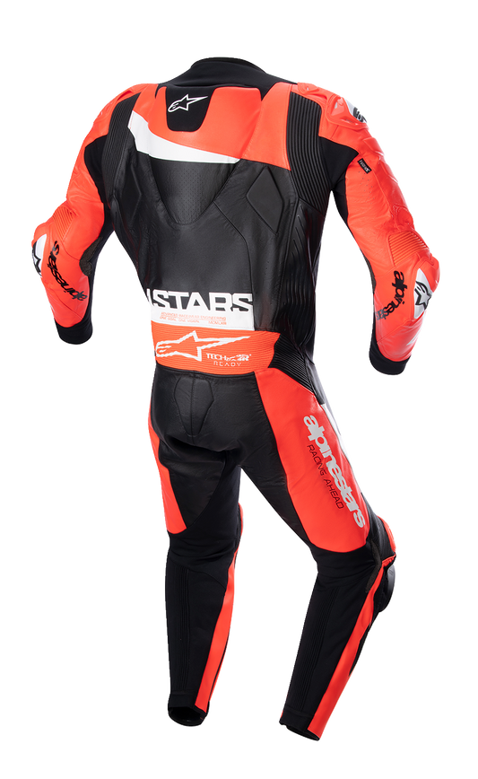 ALPINESTARS, Alpinestars GP Plus v4 Leather Suit - Black/Red Fluo/White, US 42 / EU 52 | Part 3150523132152