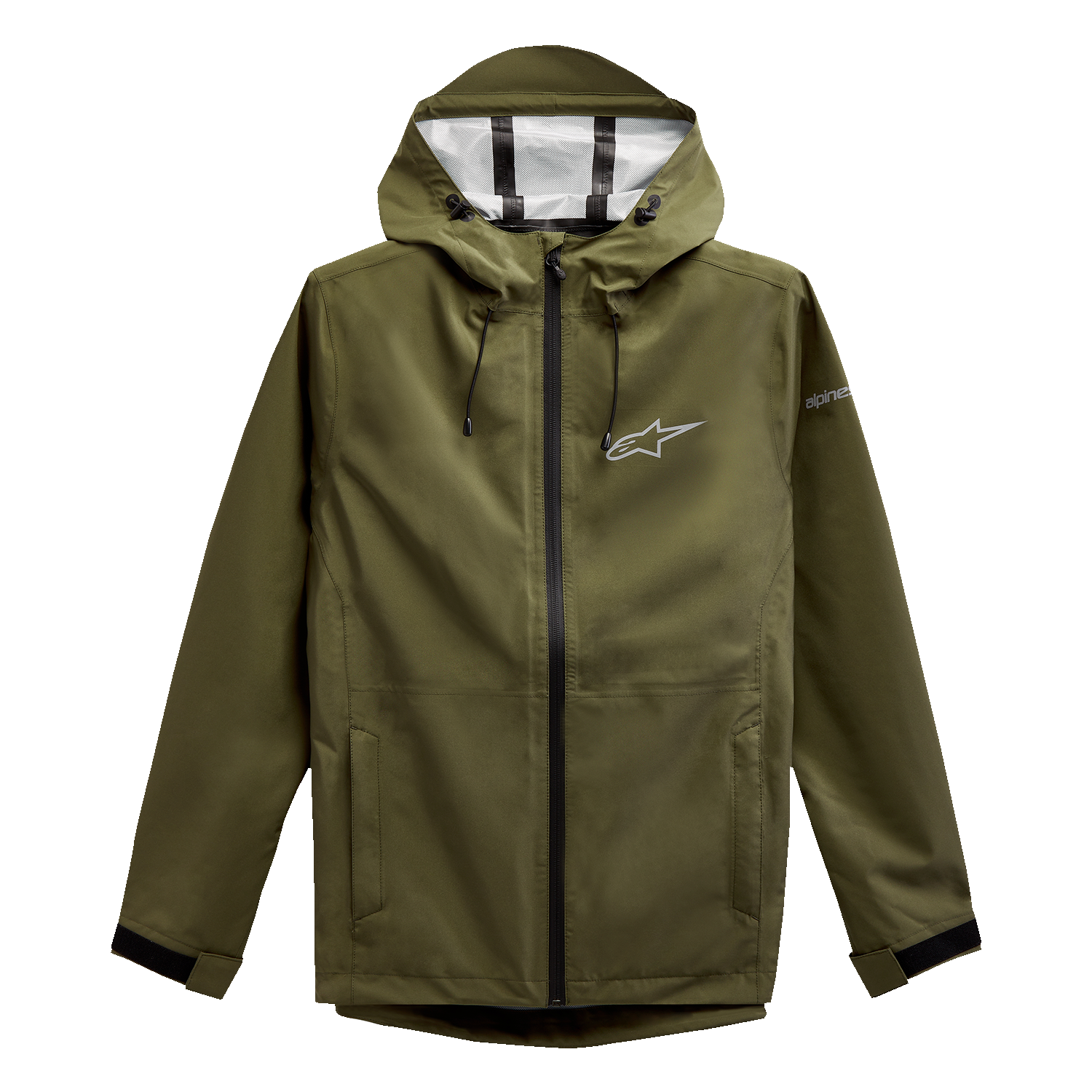ALPINESTARS, Alpinestars Omni Rain Jacket 2XL in Military Green - Water-Resistant Breathable Outerwear