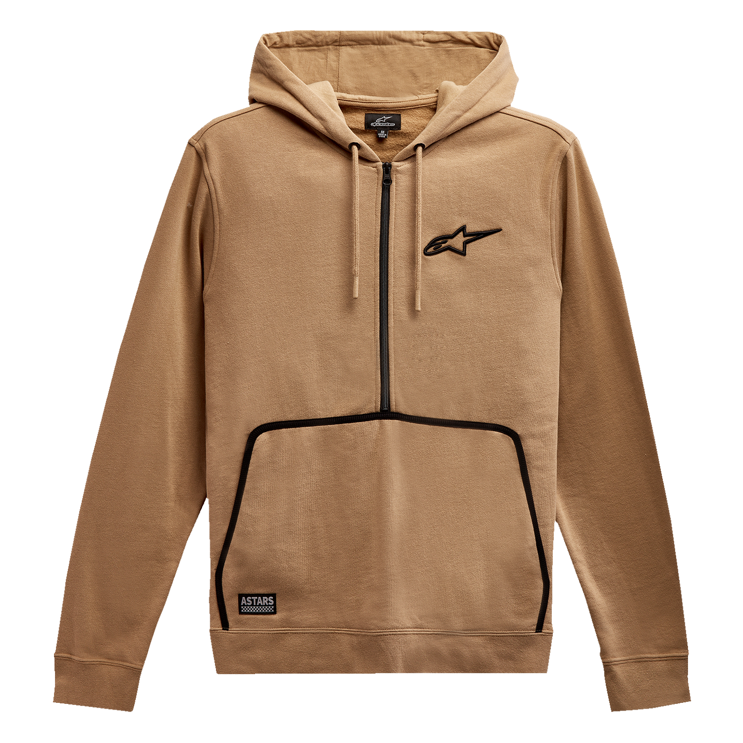 Alpinestars Bound Hoodie in sand color, medium size, featuring a casual fit and branded logo on the front.