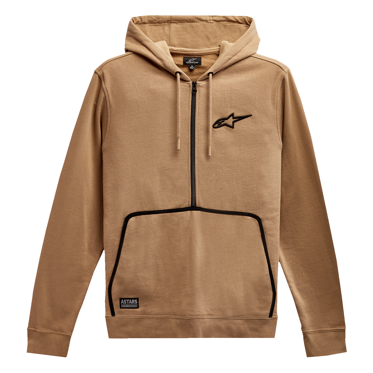 Alpinestars Bound Hoodie in sand color, medium size, featuring a casual fit and branded logo on the front.