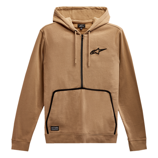 Alpinestars Bound Hoodie in sand color, medium size, featuring a casual fit and branded logo on the front.