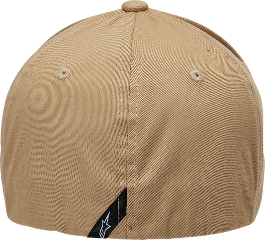 Alpinestars Ageless Curve Hat in sand and black, large/x-large size, showing the stylish curved brim and adjustable strap.