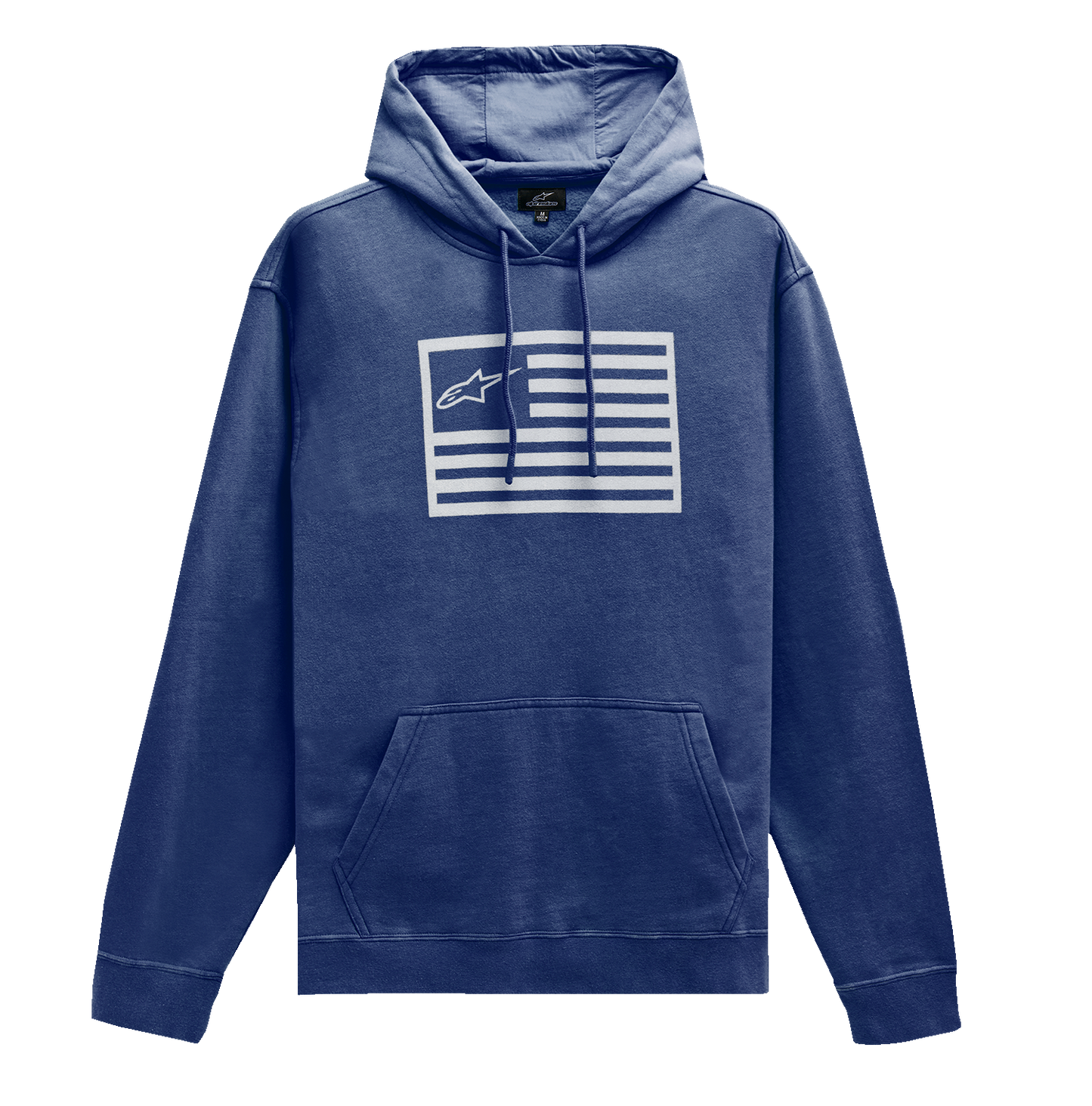 Alpinestars Artifact Hoodie in navy color, large size, featuring a casual fit with the ALPINESTARS logo and soft fabric.