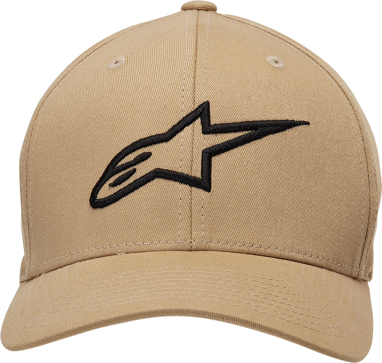 Alpinestars Ageless Curve Hat in sand and black with small/medium size, casual curved-brim cap with adjustable strap.