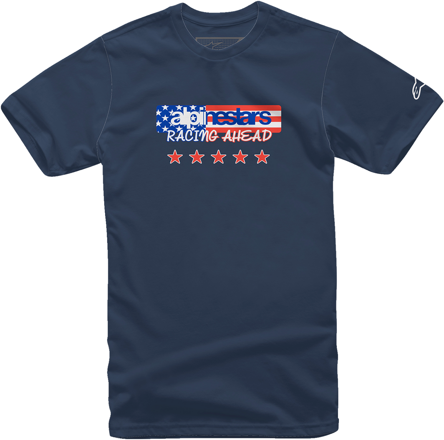ALPINESTARS, Alpinestars USA Again T-Shirt - Navy, 2XL (Part Number 12137261070XXL)