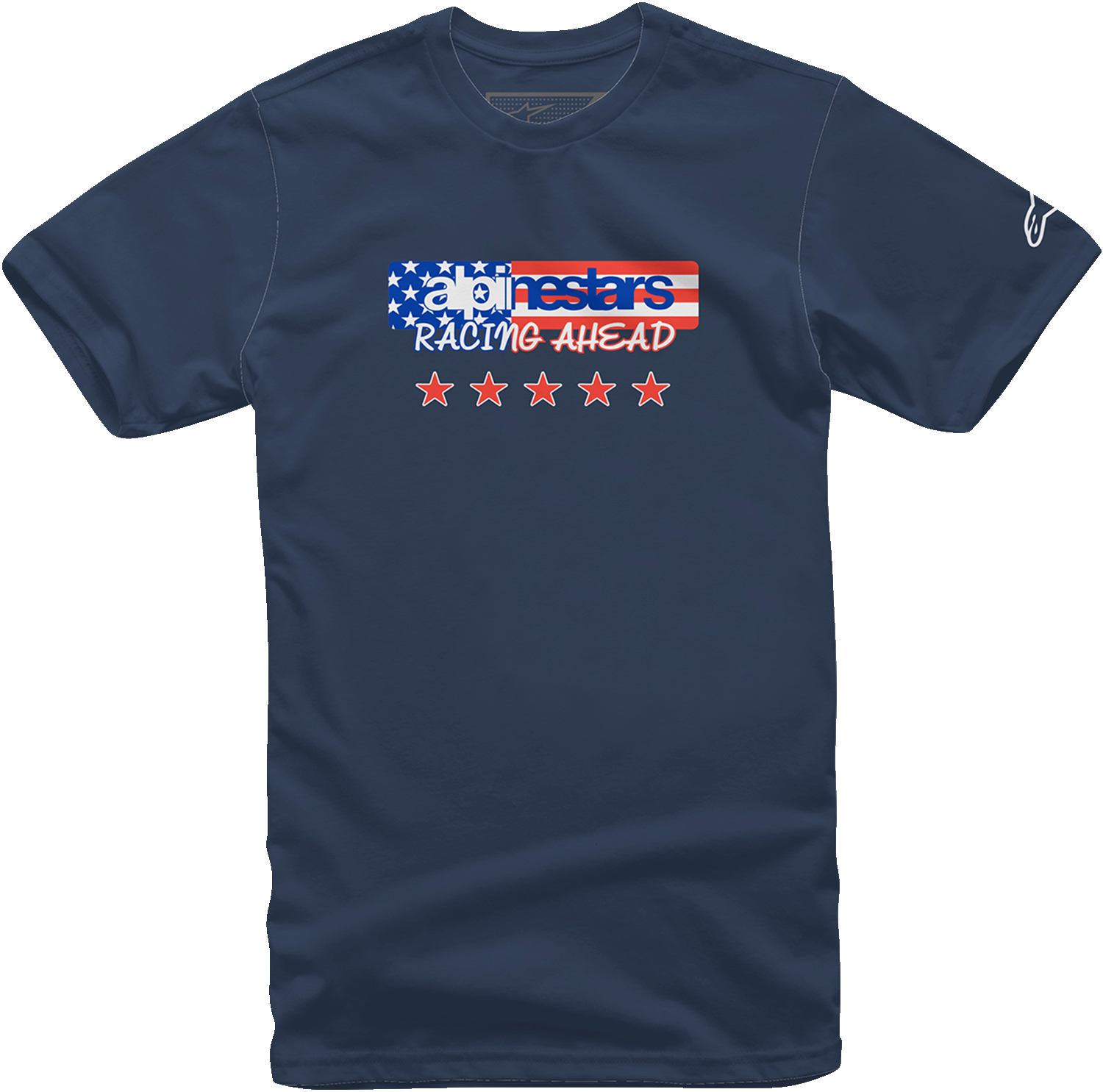 ALPINESTARS, Alpinestars USA Again T-Shirt - Navy Medium (Part #12137261070M)