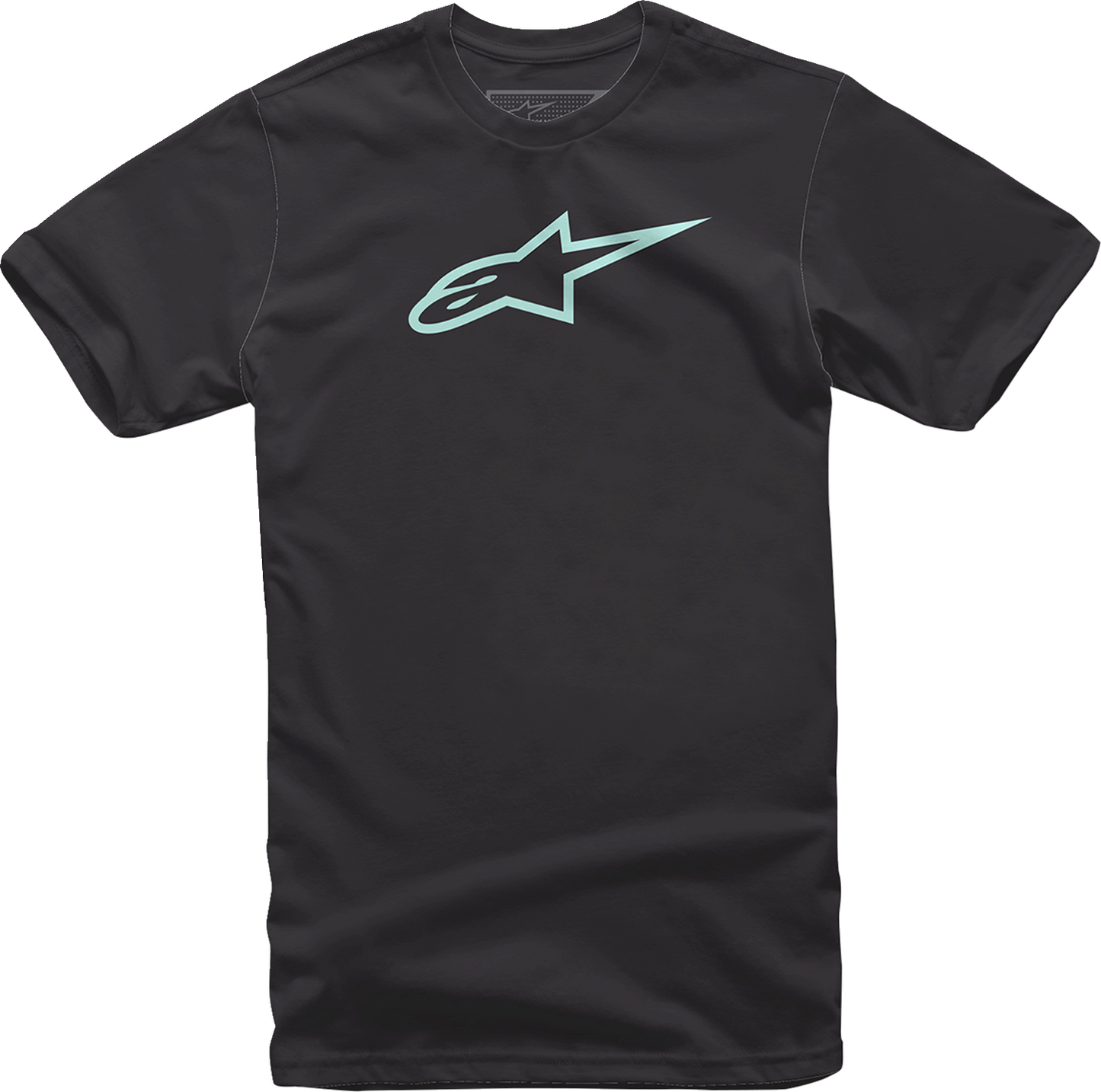 Alpinestars Ageless T-Shirt in 2XL, black and mint with logo graphic, casual fit and stylish design.