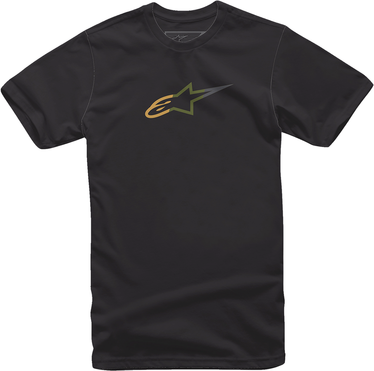 Alpinestars Ageless Rake T-Shirt in black, size XL, made of 100% cotton with a graphic design on the front.