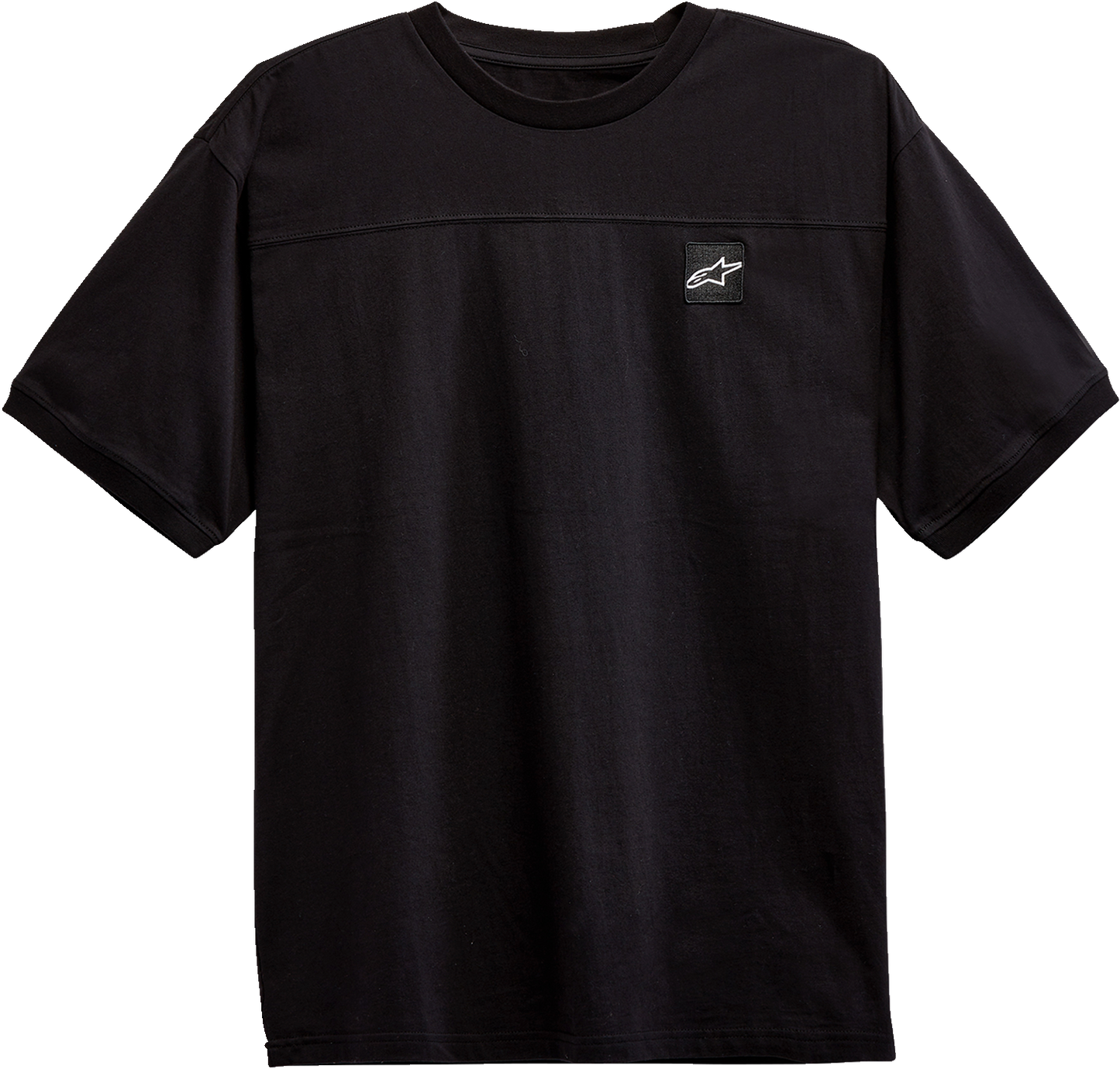 Alpinestars black Chunk Knit T-Shirt in medium size, featuring a cozy knit fabric and casual style.