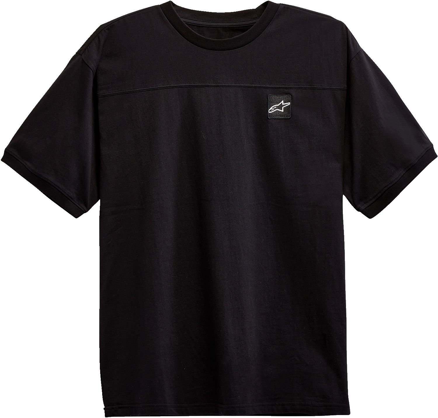 Alpinestars black Chunk Knit T-Shirt in medium size, featuring a cozy knit fabric and casual style.
