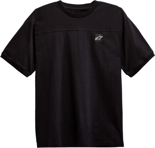 Black Alpinestars Chunk Knit T-Shirt in 2XL, featuring a comfortable knit fabric and brand logo detail.