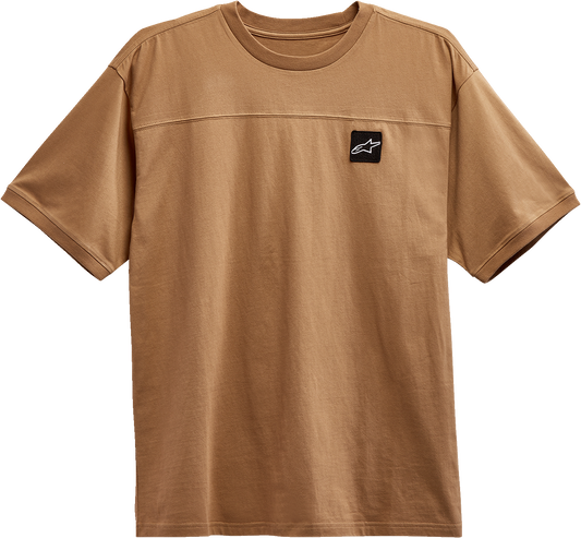 Alpinestars Chunk Knit T-Shirt in sand color, large size, featuring a comfortable knit fabric and stylish design.