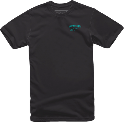 Black Alpinestars Speedway T-Shirt in medium size with logo print, casual fit, and comfortable fabric.