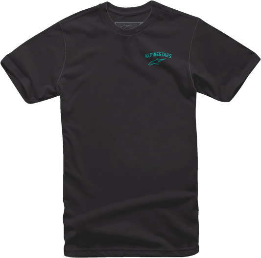Black Alpinestars Speedway T-Shirt in medium size with logo print, casual fit, and comfortable fabric.