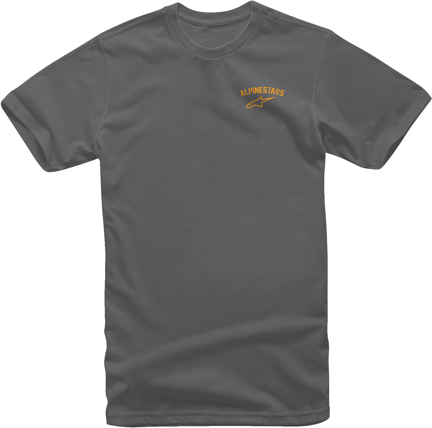 Alpinestars Speedway T-Shirt in charcoal color, large size, featuring the brand logo and racing-inspired design.